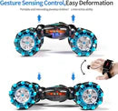 Stunt Car, 4WD 2.4GHz Remote Control Gesture Sensor Toy Cars, 360° Rotating Off Road Vehicle with Lights, Toy Cars for kids